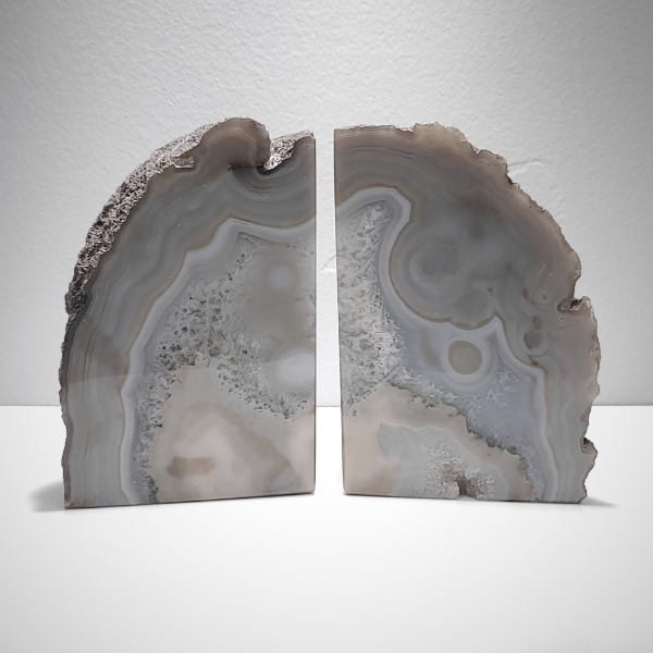 Brazilian Agate Bookends with Color Enhanced Backs ST1172635