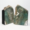 Geary Blue Green McDermitt Oregon Petrified Wood Bookends Felt lined can be orientated in two directions. FOR THE DESK, OFFICE, LIBRARY OR GIVE AS A GIFT!