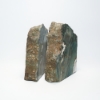 Geary Blue Green McDermitt Oregon Petrified Wood Bookends Felt lined can be orientated in two directions. FOR THE DESK, OFFICE, LIBRARY OR GIVE AS A GIFT!