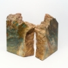 Geary Green McDermitt Oregon Petrified Wood Bookends Felt lined can be orientated in two directions.  FOR THE DESK, OFFICE, LIBRARY OR GIVE AS A GIFT!