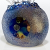 JEREMY SINKUS CREATIVE GEMSTONE ART GLASS TERMINATED CRYSTAL, QUARTZ POINT CLUSTER GEODE ON BASE. The incredible resemblance to quartz and a window into the geode world of inclusions, make this a one of a kind art object