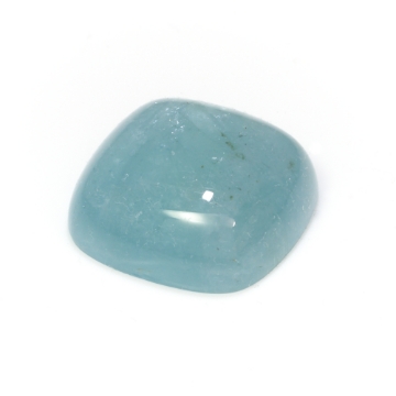 Show details for Natural Aquamarine Square Cushion Cabochon Gemstone Natural 19.86 carat Aquamarine Square Cushion Cabochon Gemstone