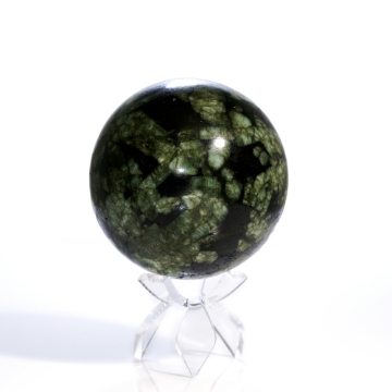 Show details for Massive Emerald Sphere 66mm 435 Grams Beautiful Emerald Sphere Carving 100% Natural 2-5/6" Diameter 435 grams