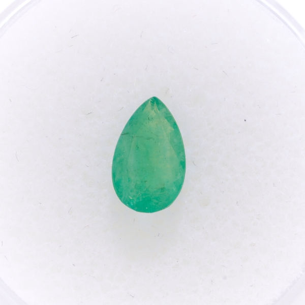 Natural Emerald Pear Shape Loose Faceted Gemstone 0.79 Carats