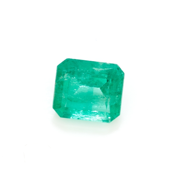 Natural Emerald Rectangular Octagonal Loose Faceted Gemstone 0.42 Carat