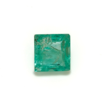 Show details for Natural Emerald Square Shape Loose Gemstone .87ct. Natural Emerald Square Shape Loose Faceted Gemstone 0.87 Carats