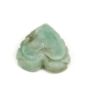 Natural Green Beryl Heart Shape Artisan Carved Gemstone 14.20 Carats