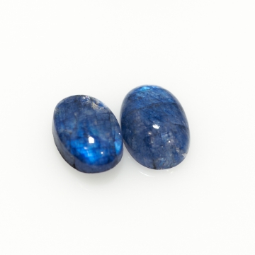 Show details for Blue Moonstone Oval Cabochons Moonstone Blue Color Enhanced Oval Cabochons