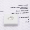 Oval 1.00ct. VS1 G Lab Grown Loose Diamond IGI Cert# LG582376628